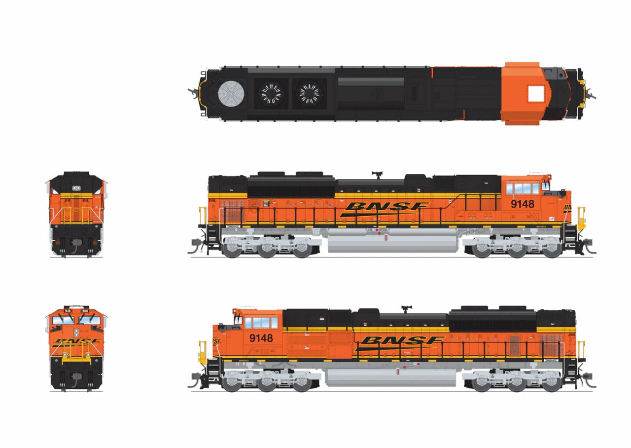 Broadway Limited HO Scale EMD SD70ACe BNSF #9287 Swoosh Scheme DCC-Ready - Image 2
