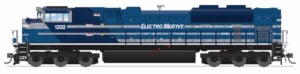 Broadway Limited HO Scale EMD SD70ACe EMD Demo #1202 Blue/Gray/White with Paragon4 Sound/DC/DCC