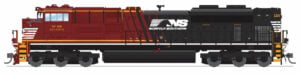 Broadway Limited HO Scale EMD SD70ACe NS #1231 “Atlanta” Office Car Special with Paragon4 Sound/DC/DCC