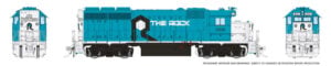 Rapido HO Scale EMD GP40 Rock Island Blue Scheme DC/DCC/Sound